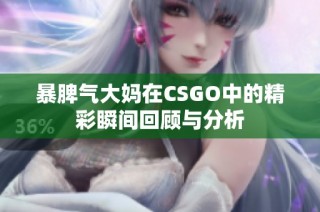 暴脾气大妈在CSGO中的精彩瞬间回顾与分析