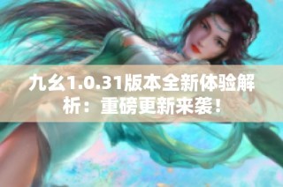 九幺1.0.31版本全新体验解析：重磅更新来袭！