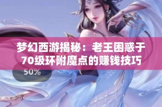 梦幻西游揭秘：老王困惑于70级环附魔点的赚钱技巧