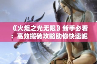 《火炬之光无限》新手必看：高效搬砖攻略助你快速崛起