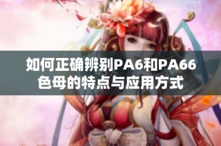 如何正确辨别PA6和PA66色母的特点与应用方式