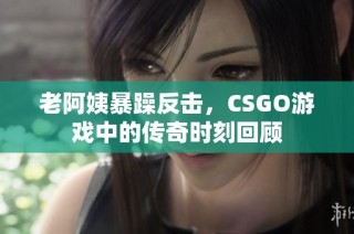 老阿姨暴躁反击，CSGO游戏中的传奇时刻回顾