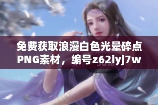 免费获取浪漫白色光晕碎点PNG素材，编号z62iyj7w1